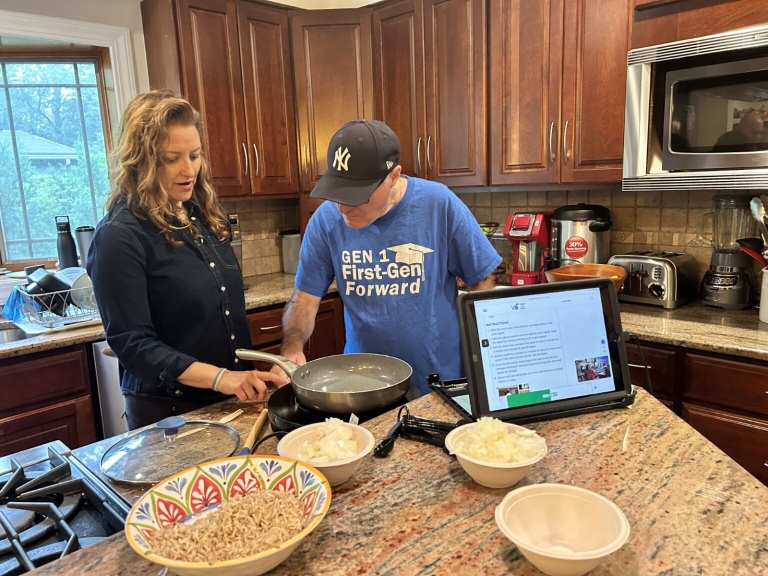 Clients Learn New Skills Using Modern 'Home' Technology