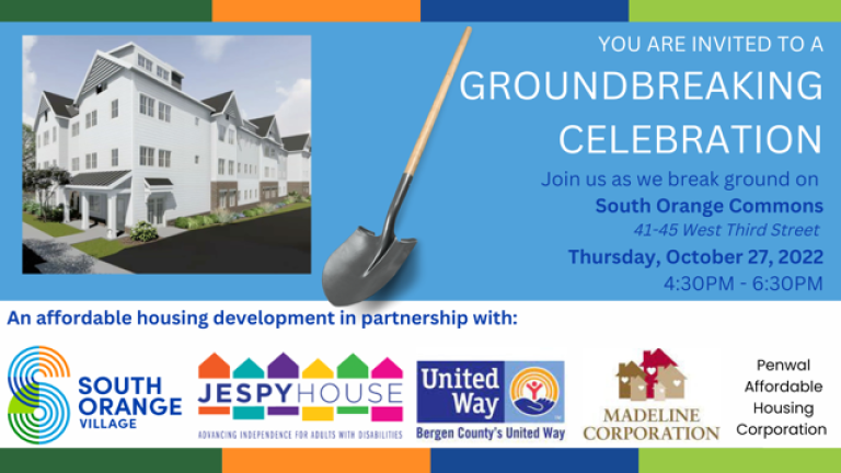 Groundbreaking Ceremony Will Celebrate 'South Orange Commons' Affordable Housing Project